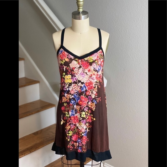 Flora Nikrooz Other - FLORA NIKROOZ Frida Floral Chemise Black​​​​​​​​​